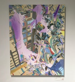 Mi lascio trasportare, Paesaggio urbano, Pittura, Porpora, Paesaggio