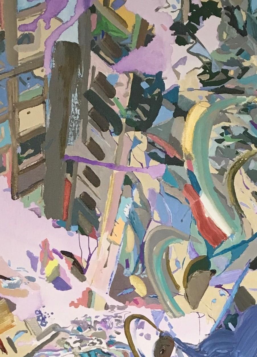 Sólo me dejaré llevar, de la artista turca Yasemin Kackar Demirel, es una obra de arte en técnica mixta de vivos colores.  Contiene edificios y paisajes reales e imaginarios.  Mide 30x24.

Yasemin Kackar Demirel es una artista turca emergente. 