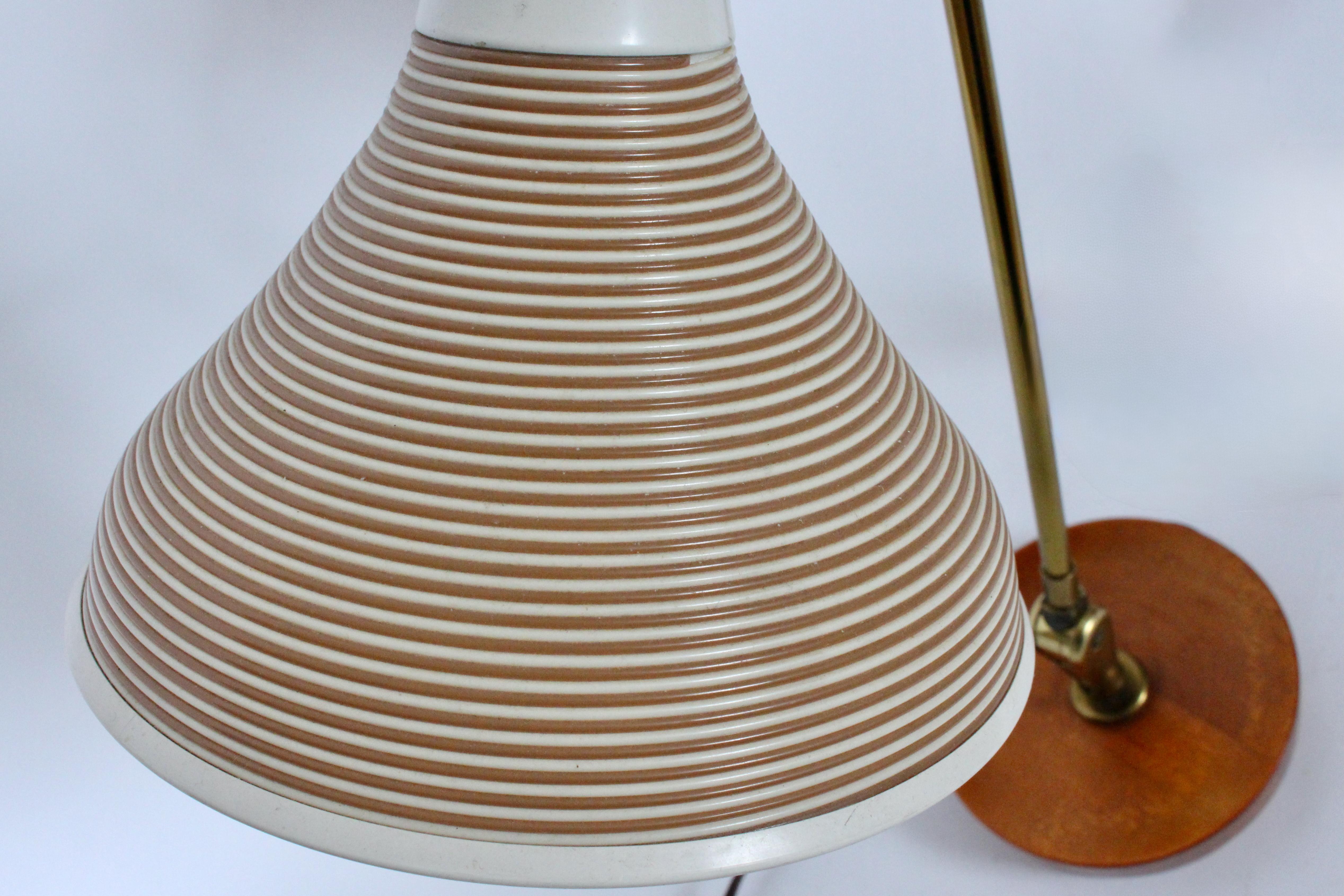 Yasha Heifetz Schreibtischlampen aus Ahorn mit beigem Rotaflex-Schirm, 1950er Jahre im Angebot 2
