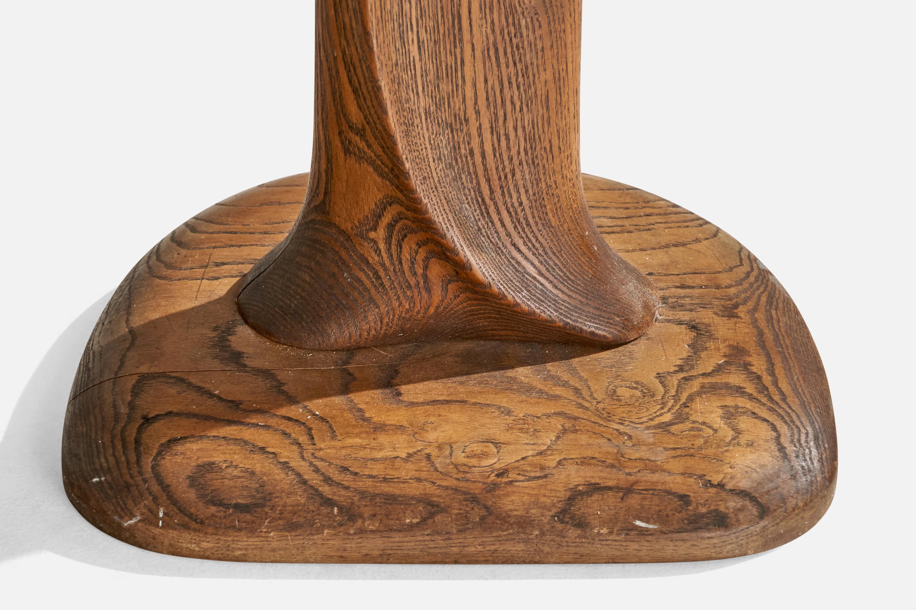 Yasha Heifetz Attribution, Floor Lamp, Oak, Fabric, USA, 1950s 3