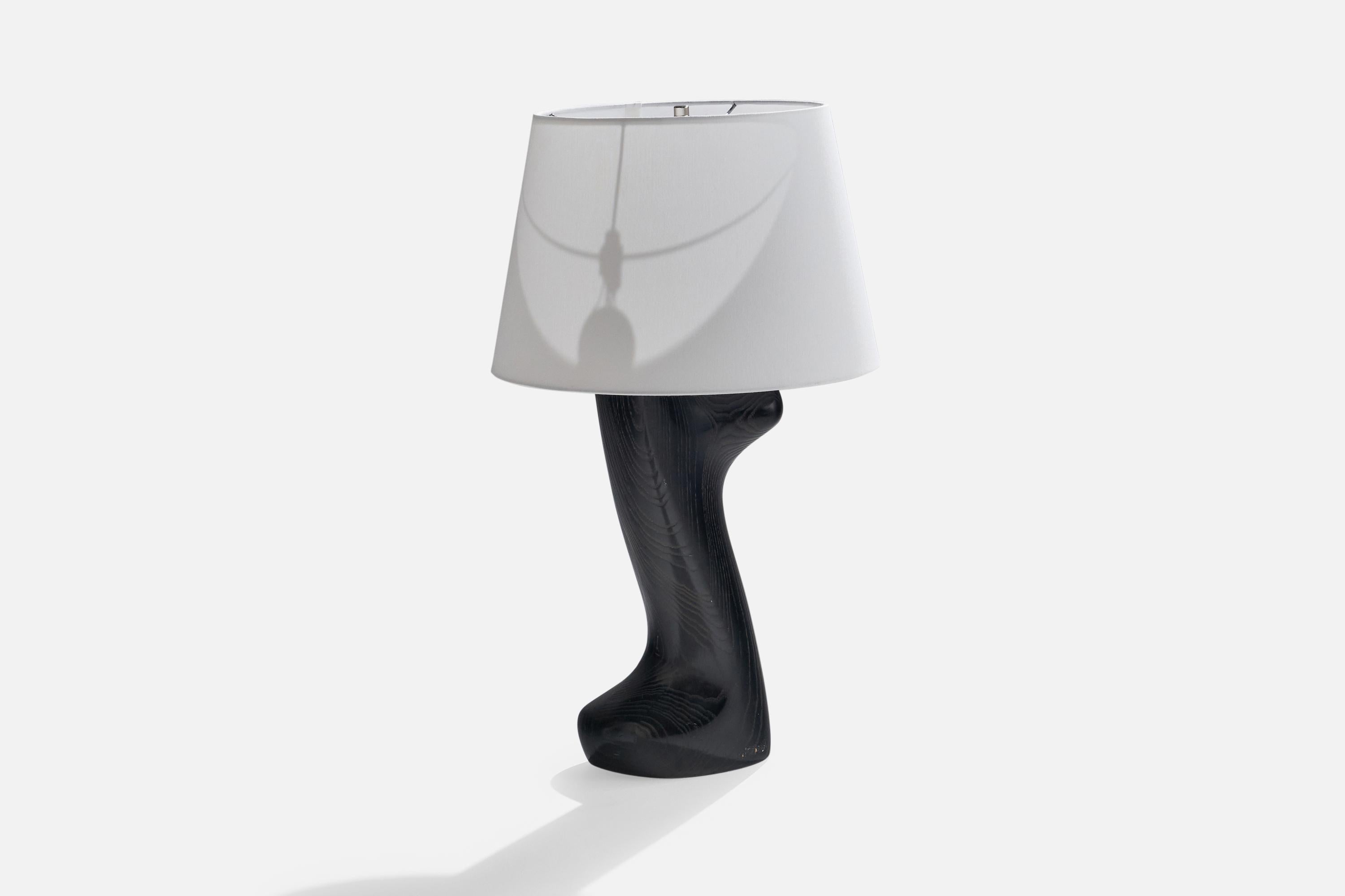 Mid-Century Modern Yasha Heifetz, lampe de table, Oak, États-Unis, années 1950 en vente
