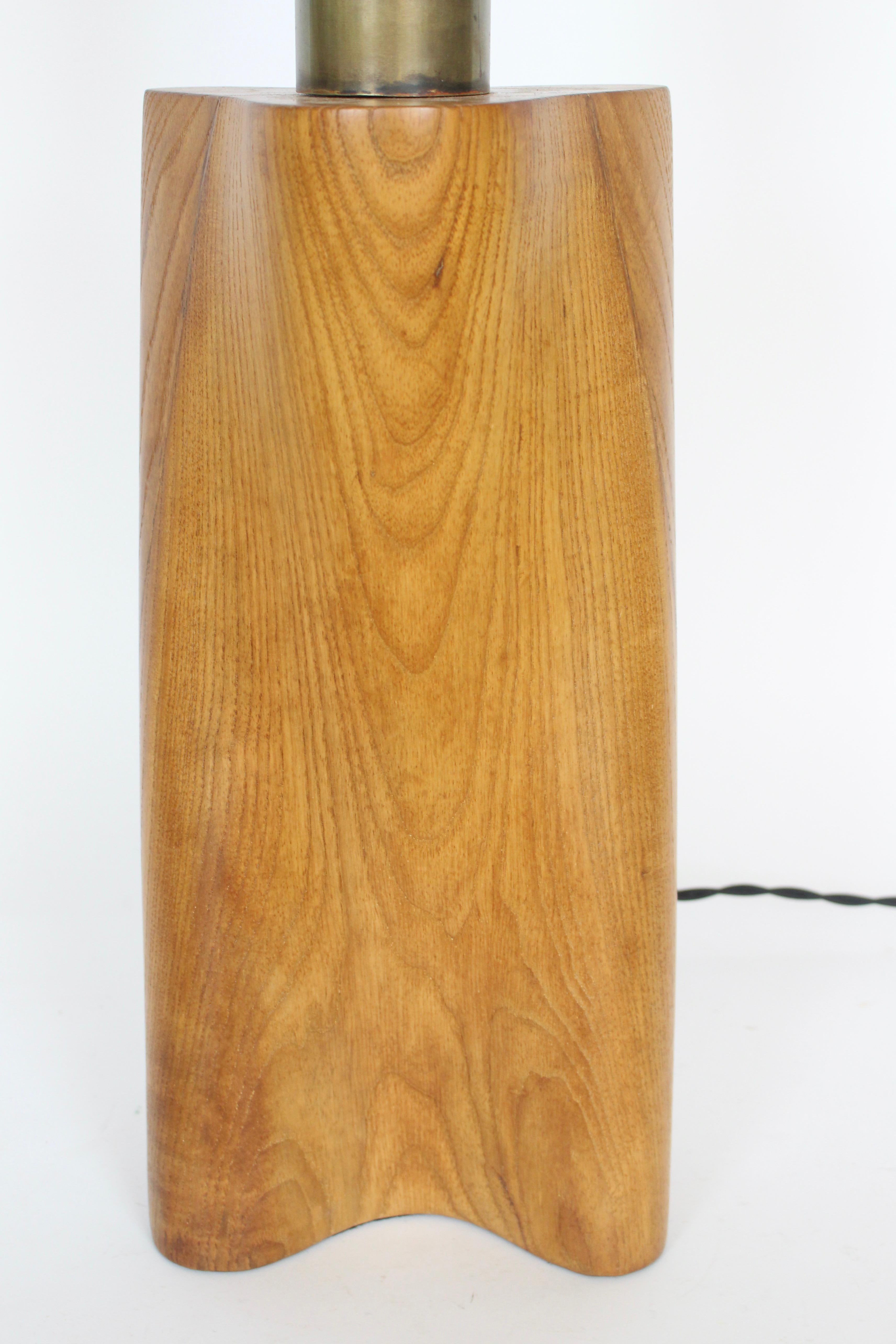 Yasha Heifetz Biomorphic Ash Table Lamp with Milk Glass Shade, 1940s For Sale 6