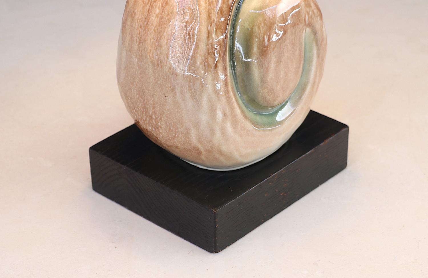 Yasha Heifetz Ceramic Nautilus Shell Table Lamps 2