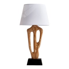 Yasha Heifetz, Freeform Table Lamp, Oak, America 1950s