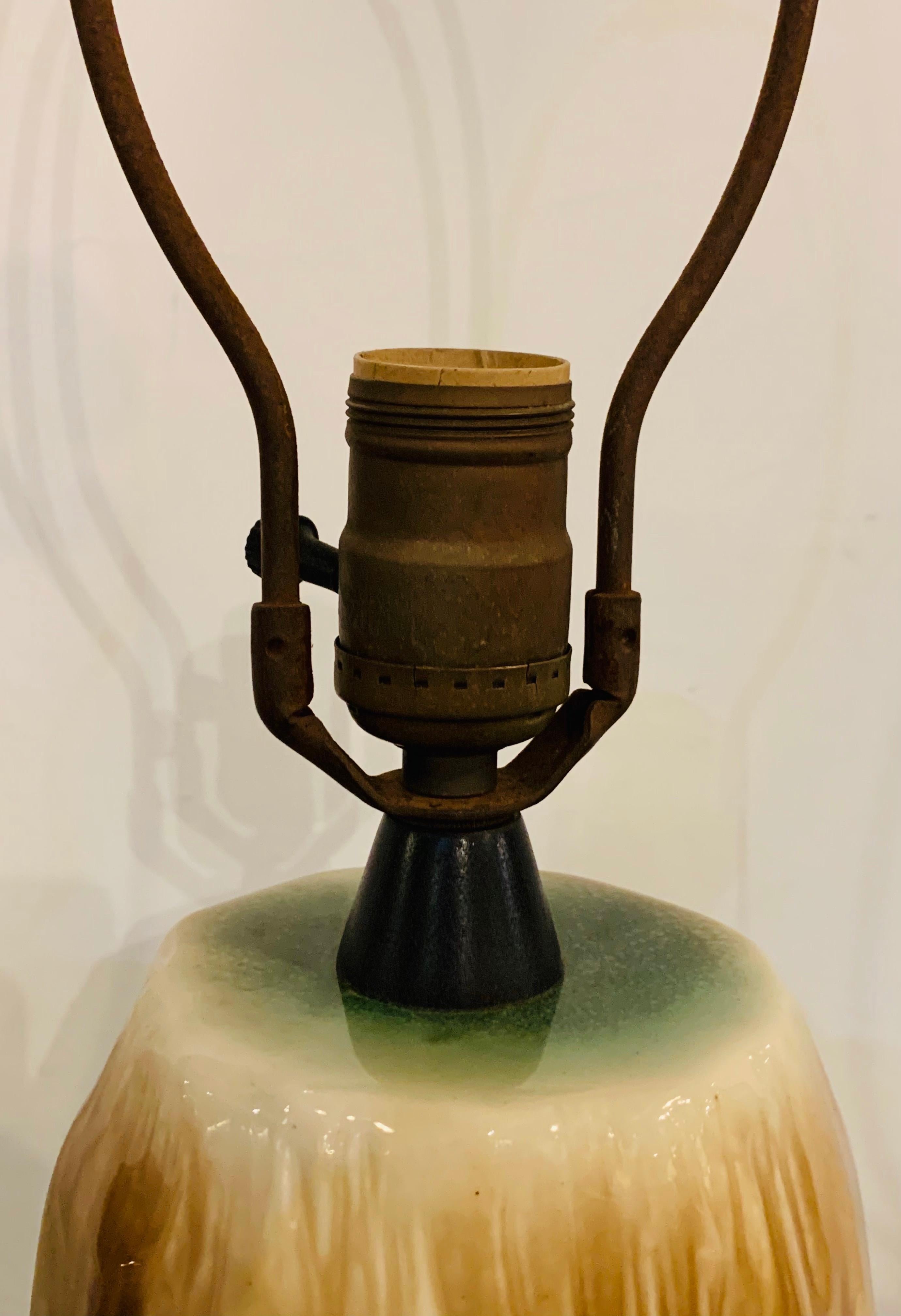 Yasha Heifetz Mid-Century Modern Ceramic Tree Trunk Table Lamp, a Pair 13