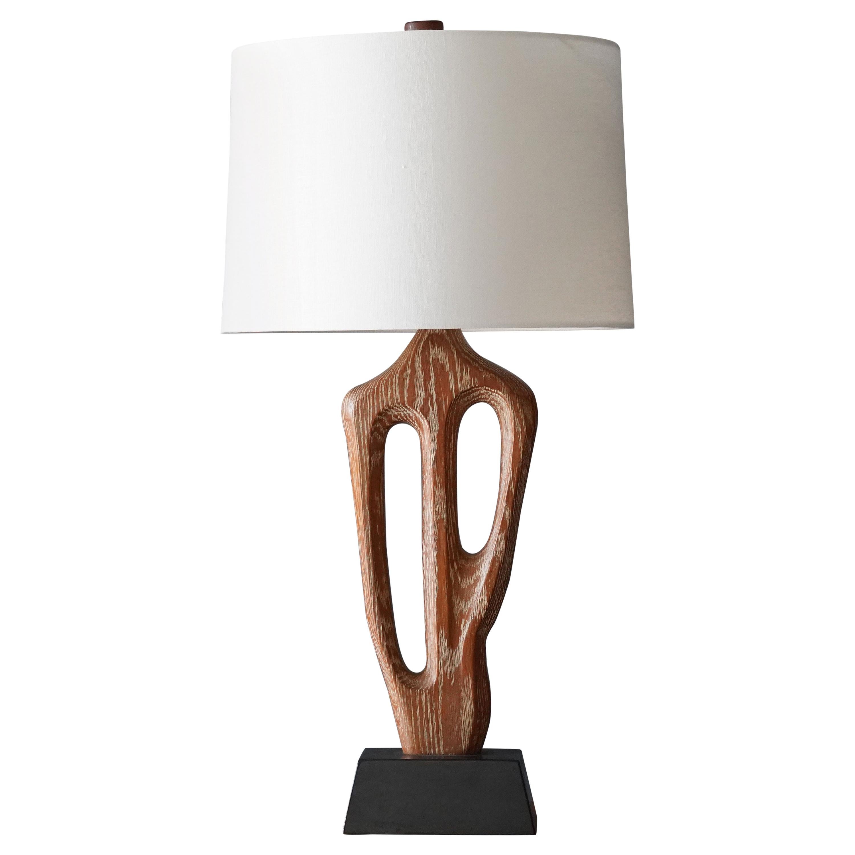 Yasha Heifetz, Rare Organic Table Lamp, Cerused Oak, Black Paint, America  1950s For Sale at 1stDibs | yasha heifetz lamps, yasha heifetz lamp