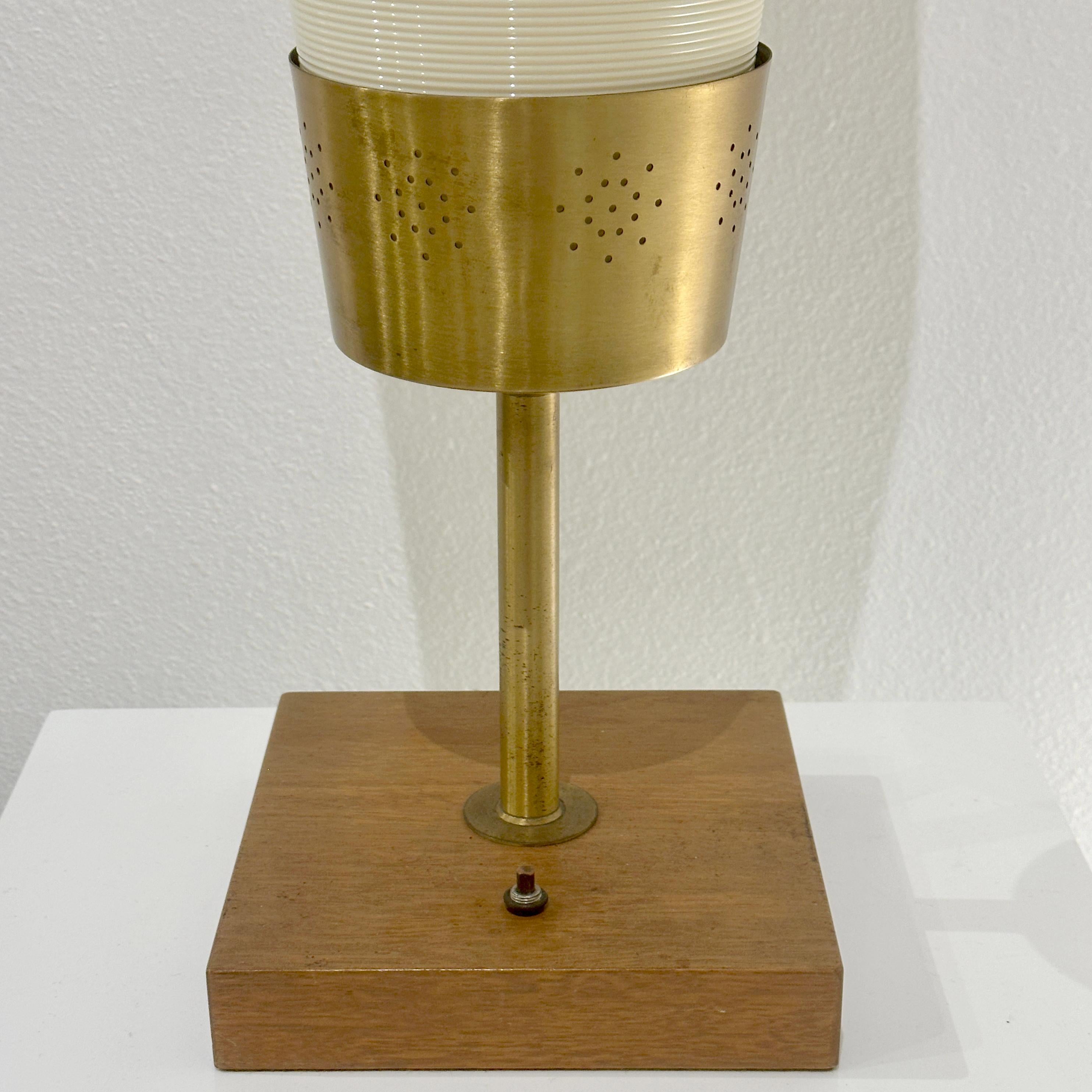 Yasha Heifetz Rotaflex Oversized Table Lamp, ca 1950s In Good Condition For Sale In Cathedral City, CA