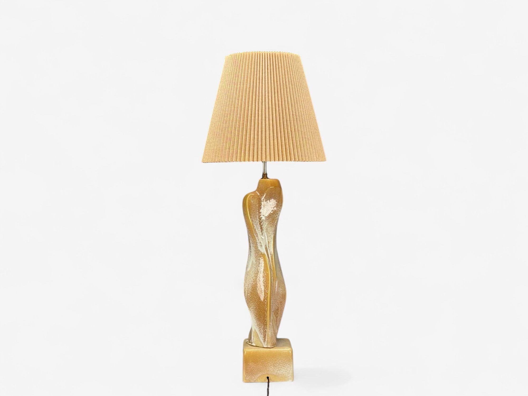 Yasha Heifetz Style, Keramik, Abstrakte Tischlampen, USA, 1960er Jahre im Angebot 5