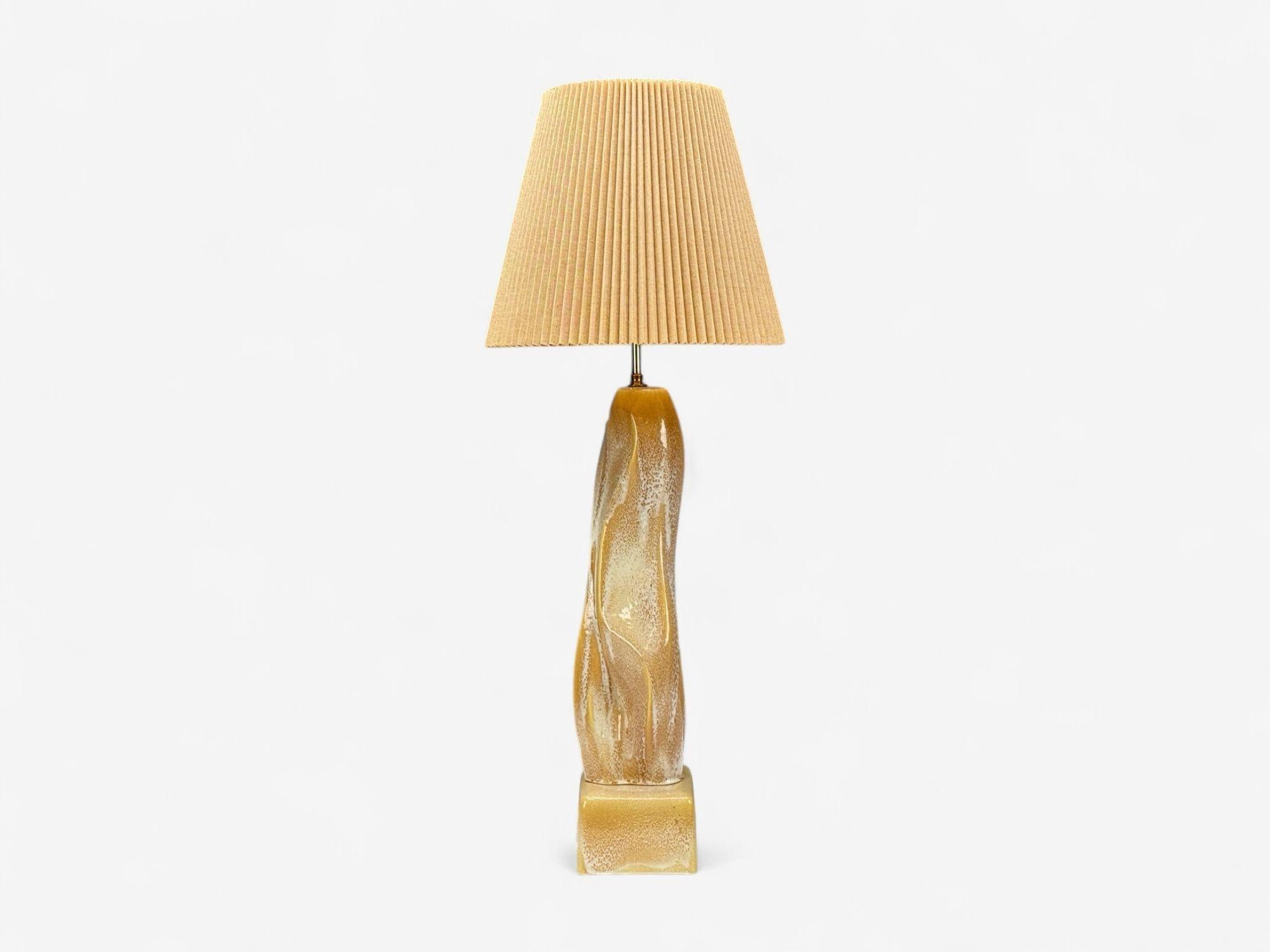 Yasha Heifetz Style, Keramik, Abstrakte Tischlampen, USA, 1960er Jahre (amerikanisch) im Angebot
