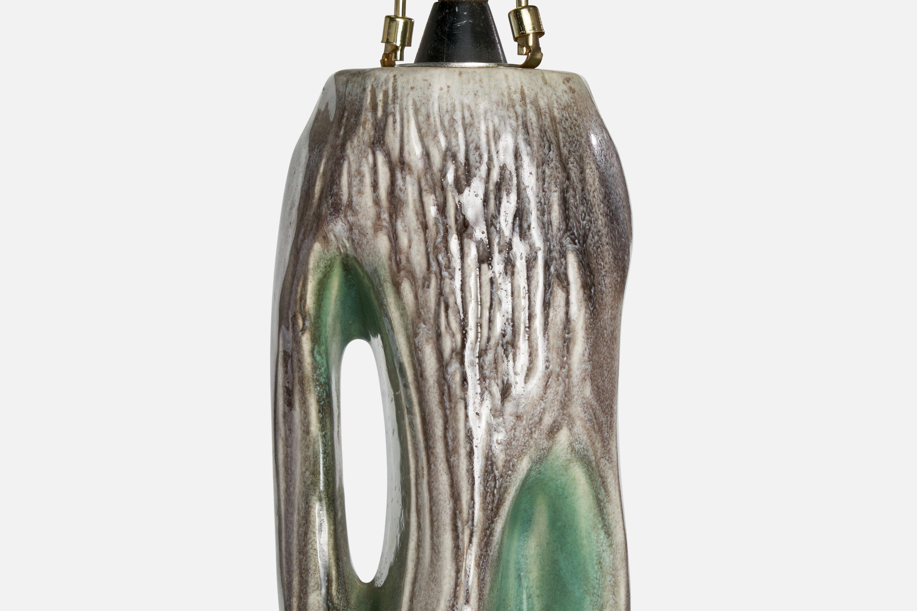 Mid-Century Modern Yasha Heifetz, lampe de table, céramique, États-Unis, années 1950 en vente