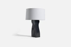 Yasha Heifetz, Table Lamp, Oak, Brass, USA, 1950s