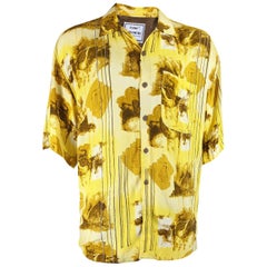 Yashi Yamamuri Vintage Mens Hawaiian Shirt, 1980s