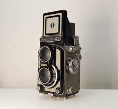 Fotocamera di medio formato Yashica-44 Twin Lens Reflex Yashikor 60mm F3.5 Prime Lens