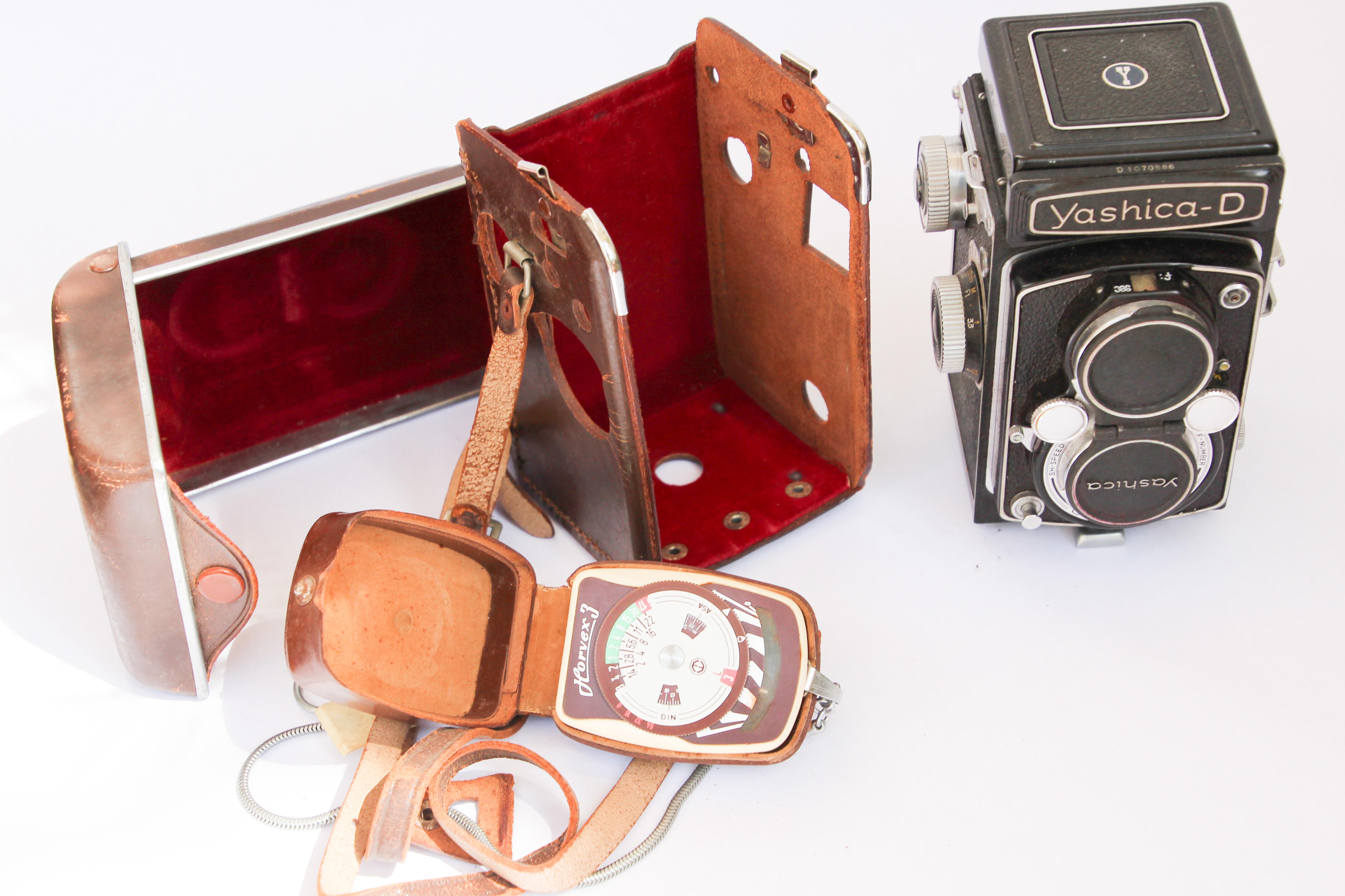 Yashica-D Camera with Case and Accessories, circa 1958 2