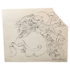 Disegno a inchiostro moderno di Yasse Tabuchi
