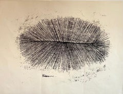 Japanese Modernist Sculptor Woodblock (Woodcut) Monotype (Monoprint) Print