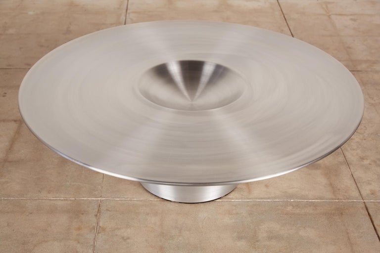 Yasuhiro O For Cattelan Stainless, Alien Round Stainless Steel Coffee Table