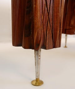 Yasuo Fuke Coffee Table in Wood and Marble Top