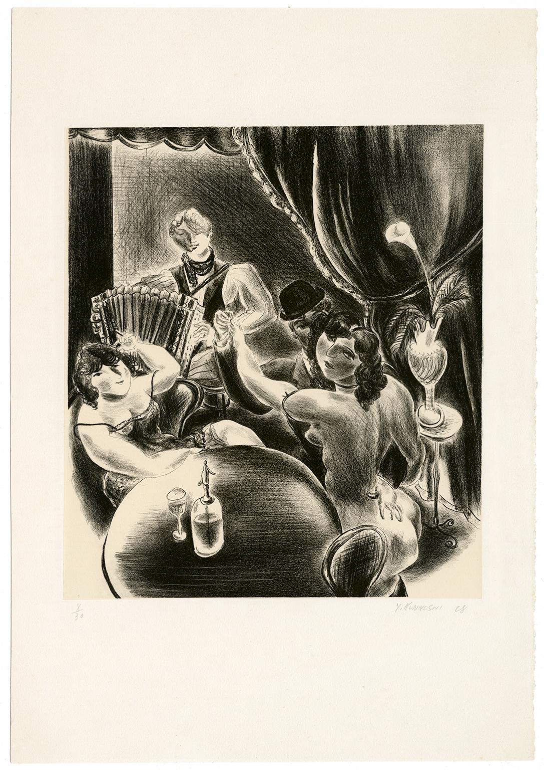 'Dancing' — 'les années folles' Paris Masterwork, 1928 - Print by Yasuo Kuniyoshi