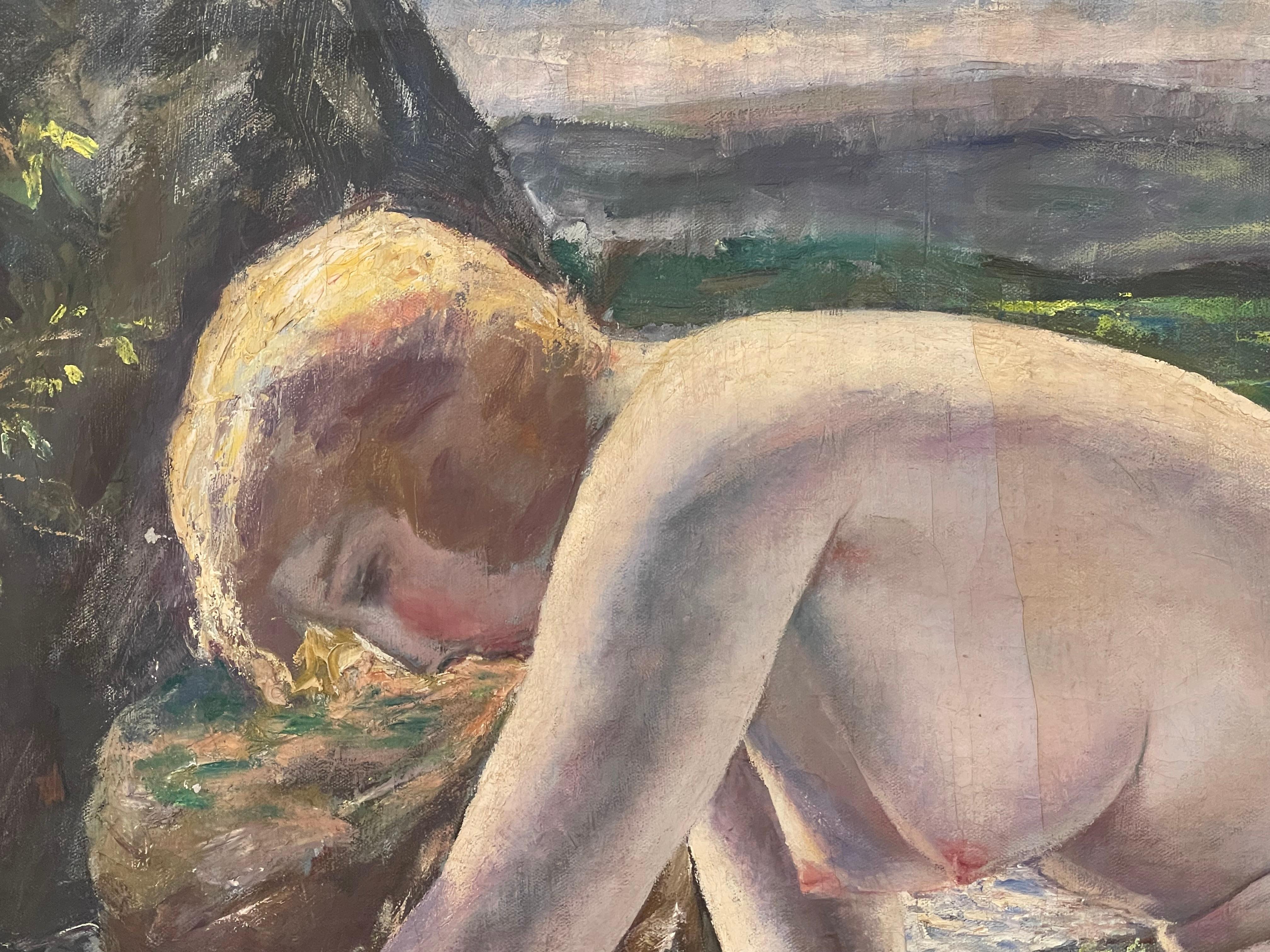 « La baignoire », Yasushi Tanaka (1886-1941) en vente 1
