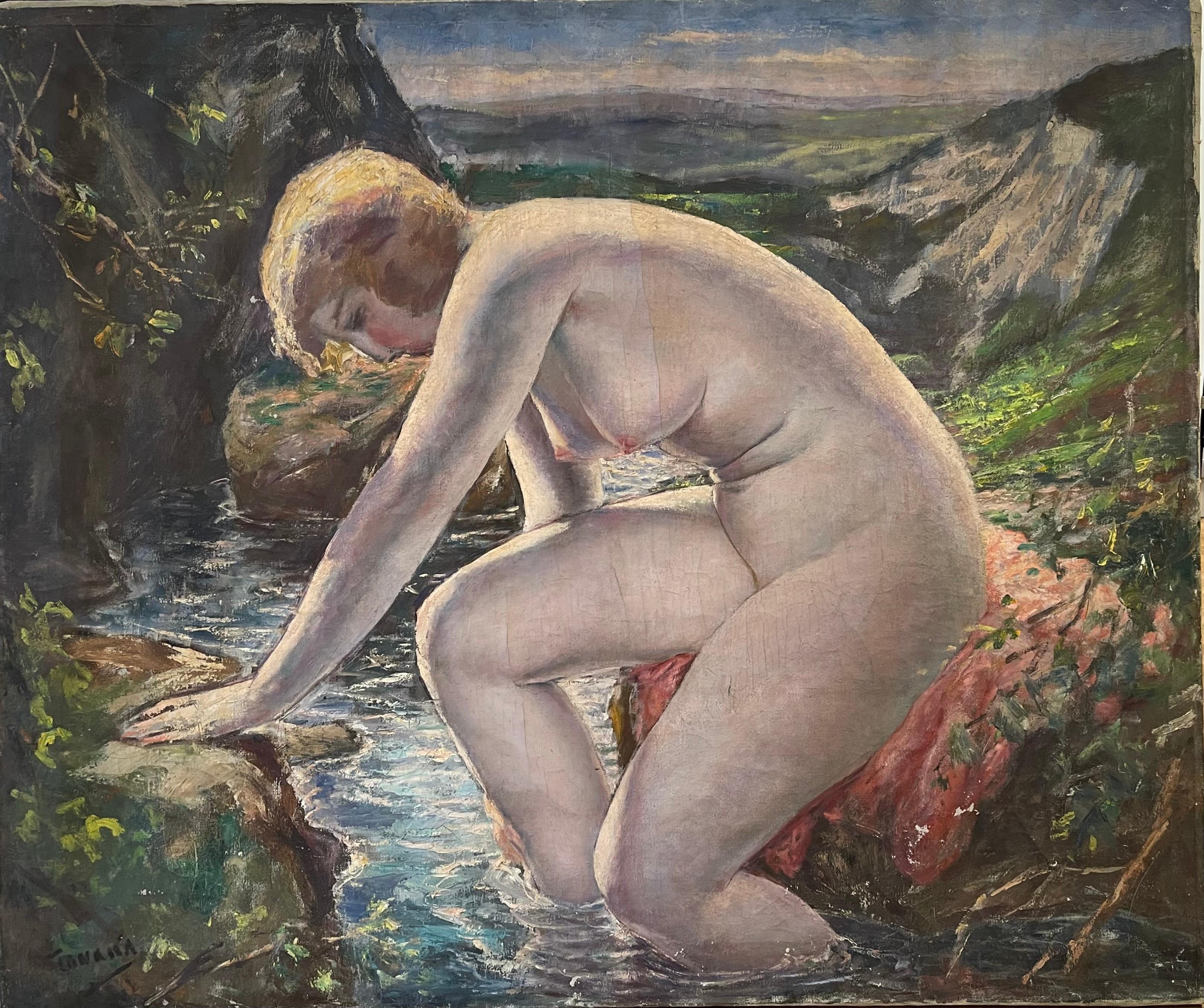 Yasushi Tanaka (1886-1941) était un peintre japonais, surtout connu pour ses portraits féminins. Né à Saitama, il émigre à Seattle et commence sa carrière artistique en 1904. Il s'installe ensuite à Paris en 1920 et expose dans des salons