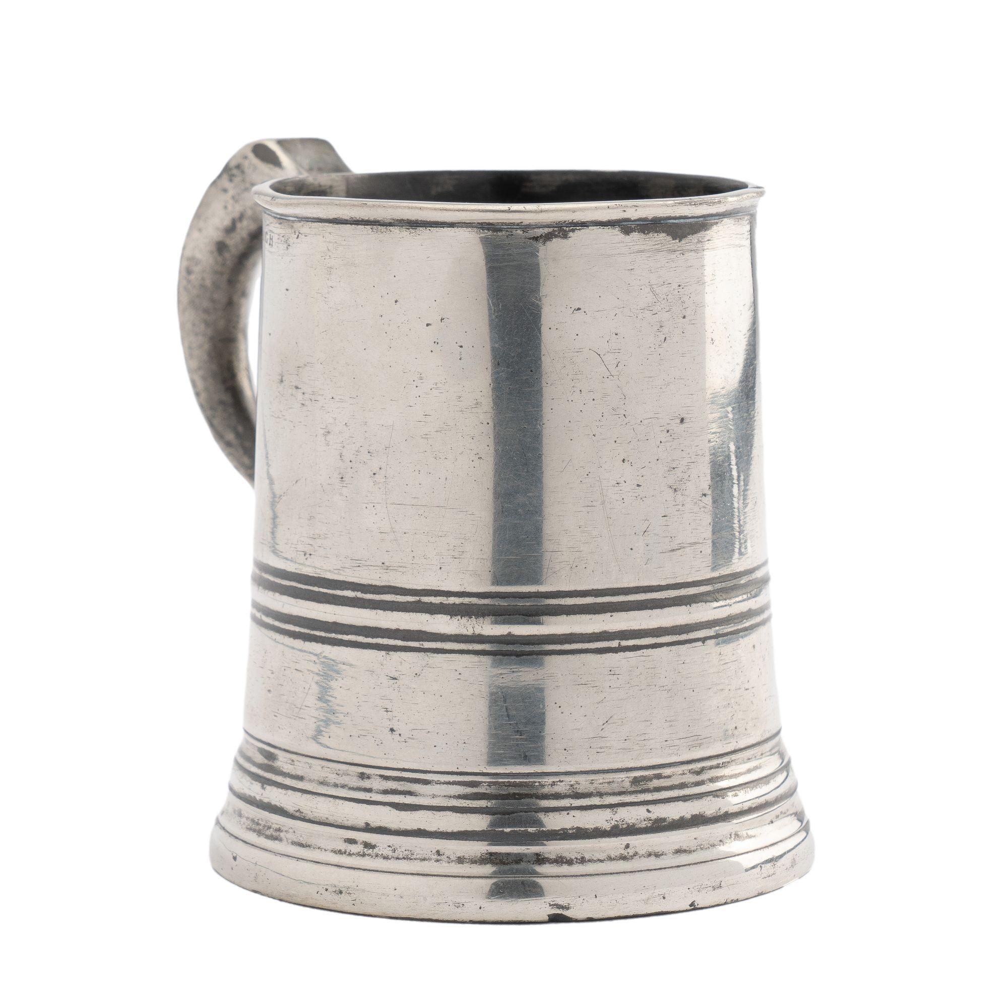 Yates & Birch Pewter Half Pint Mug, 1839-1860 For Sale 2