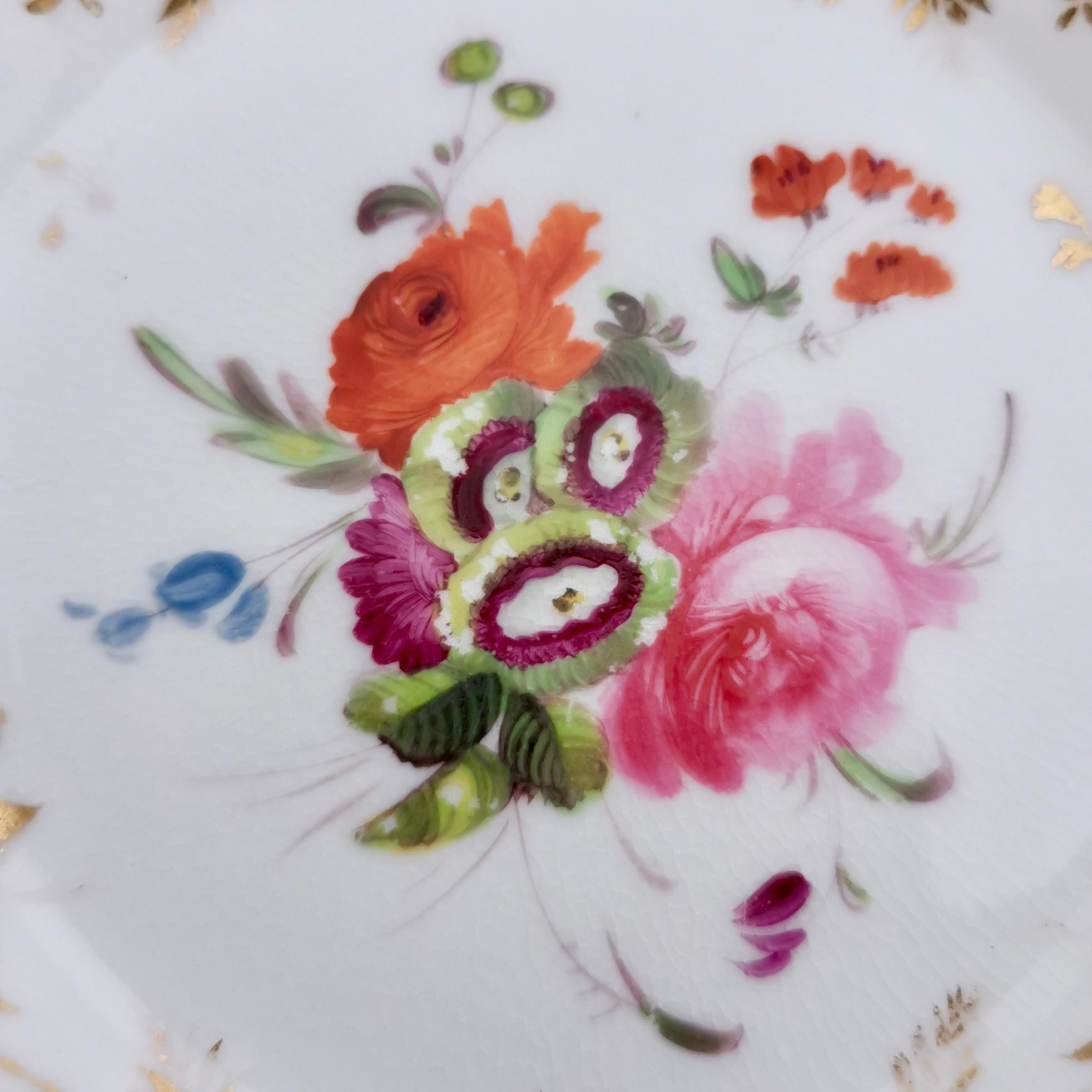 Yates Porcelain Cup and Saucer, Yellow with Roses, Regency, circa 1825 1