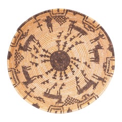 Antique Yavapai Native American Pictorial Basket, circa 1900s