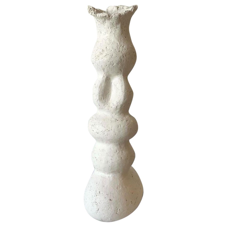 Vase en céramique crème Yavi, Vase, Sculpture d'Airedelsur