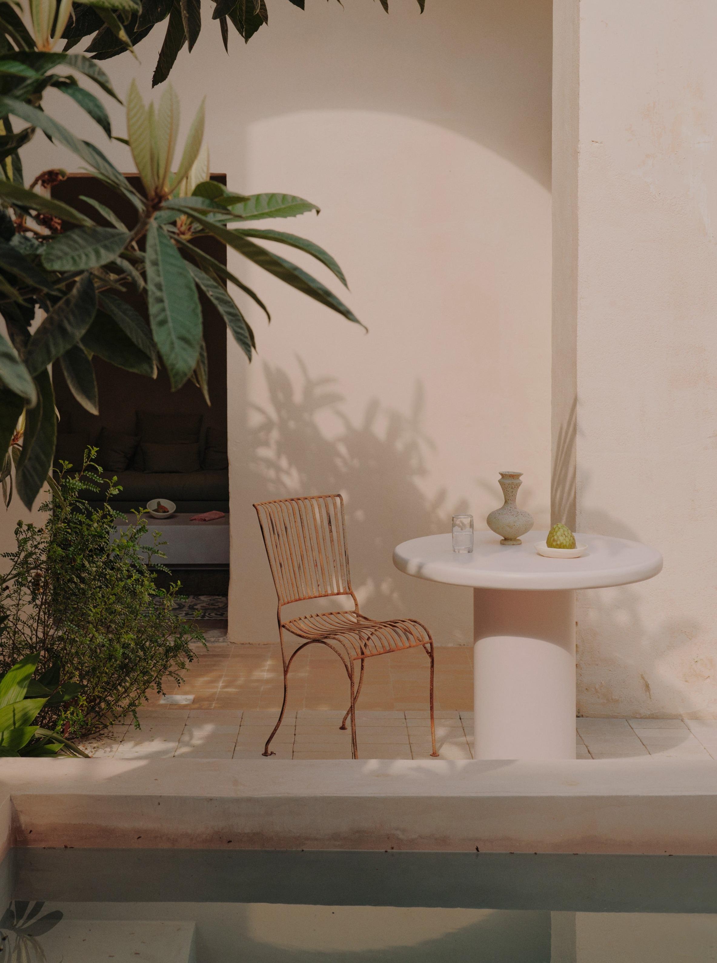 Spanish Yay Microcement Dining Table by Marlot Baus For Sale