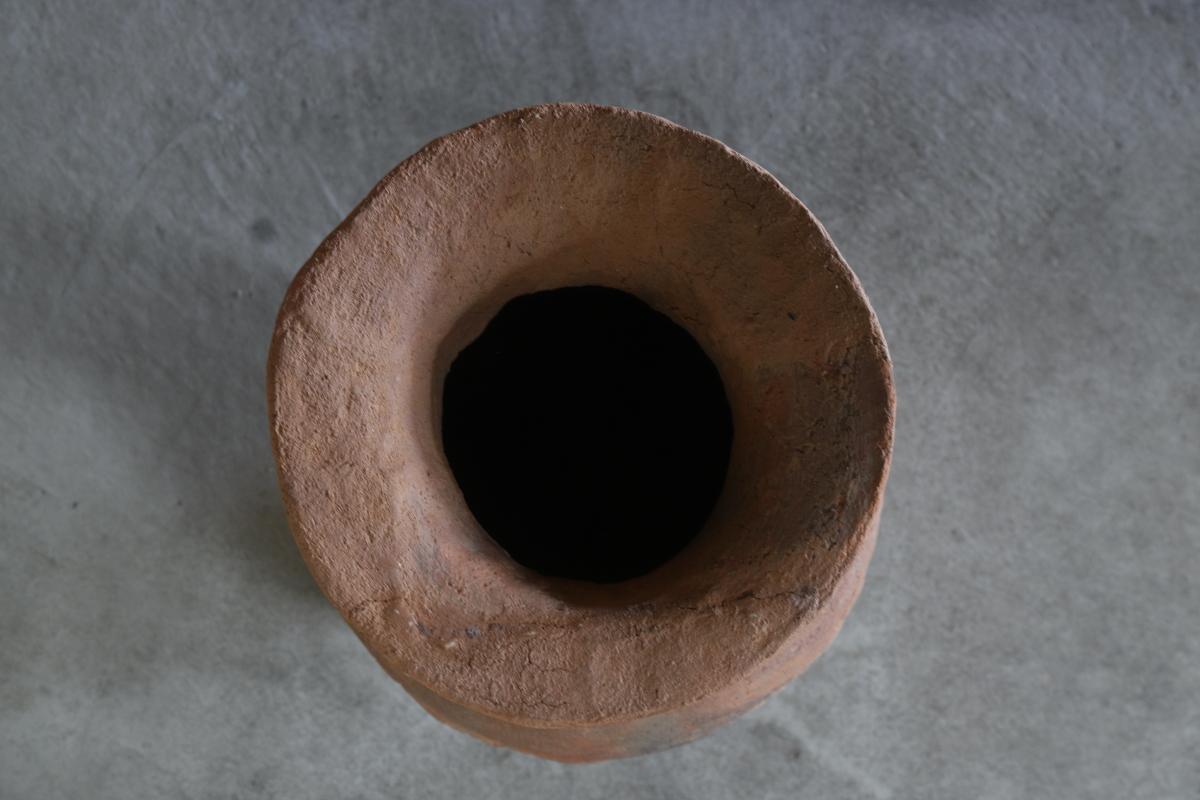 Yayoi Earthenware Deep Bowl/Antique Japanese vase/300 BCE – 250 CE/Wabi-sabi For Sale 6
