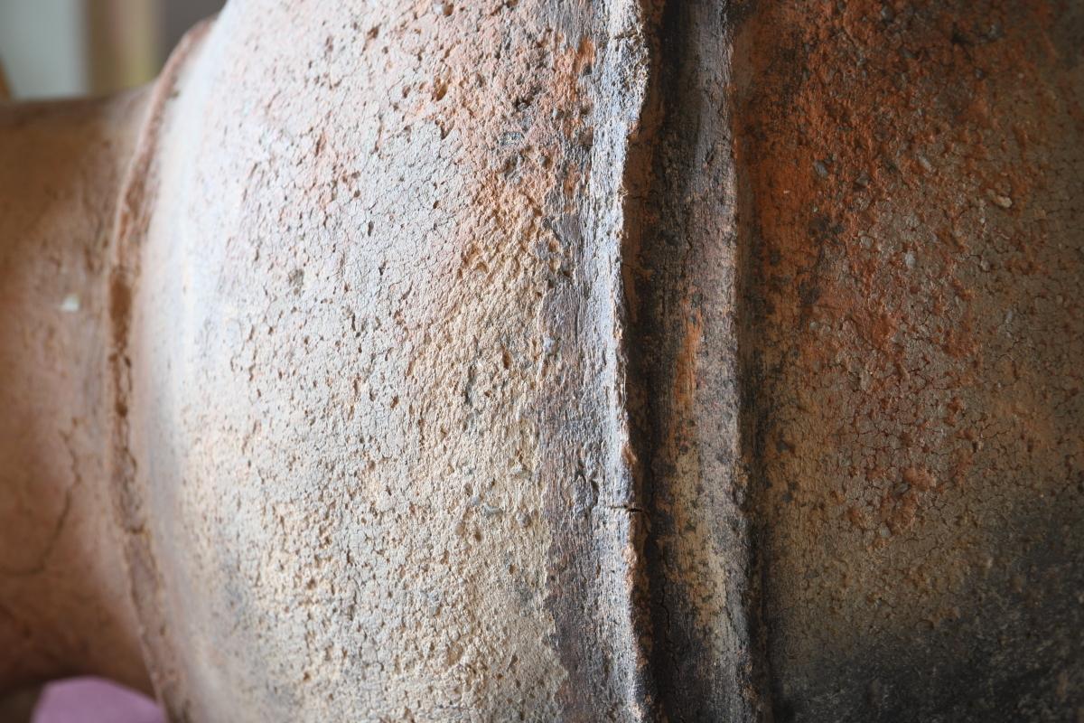 Yayoi Earthenware Deep Bowl/Antique Japanese vase/300 BCE – 250 CE/Wabi-sabi For Sale 9