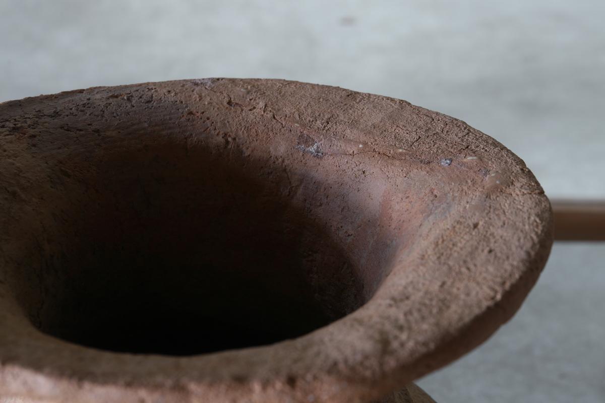 Yayoi Earthenware Deep Bowl/Antique Japanese vase/300 BCE – 250 CE/Wabi-sabi For Sale 12