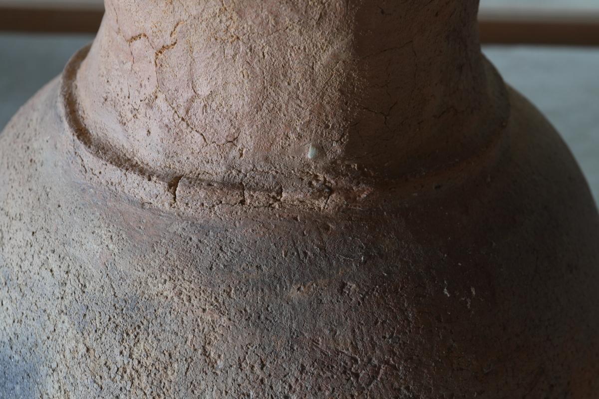 Yayoi Earthenware Deep Bowl/Antique Japanese vase/300 BCE – 250 CE/Wabi-sabi For Sale 13