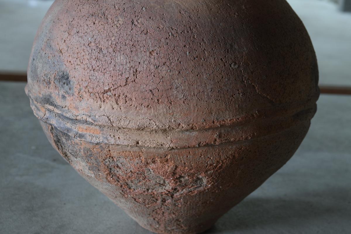 Yayoi Earthenware Deep Bowl/Antique Japanese vase/300 BCE – 250 CE/Wabi-sabi For Sale 16