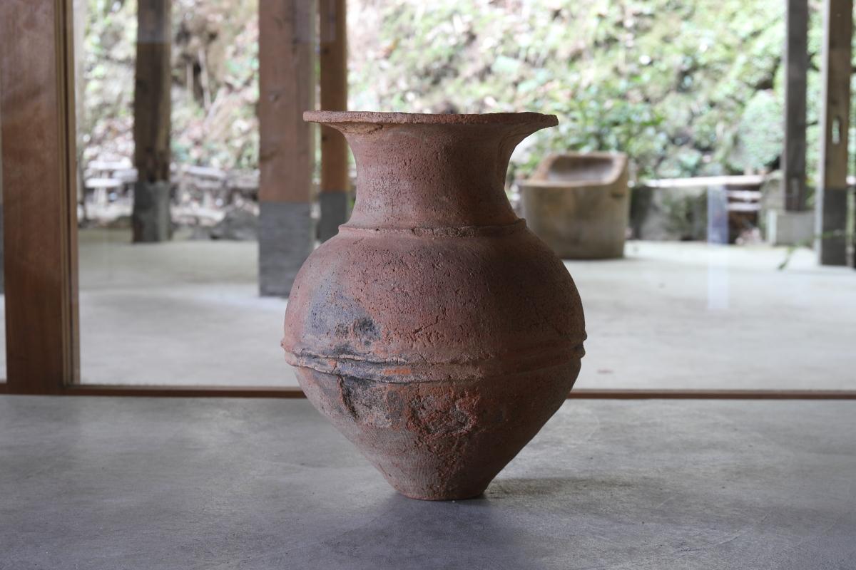 Yayoi Earthenware Deep Bowl/Antique Japanese vase/300 BCE – 250 CE/Wabi-sabi For Sale 1