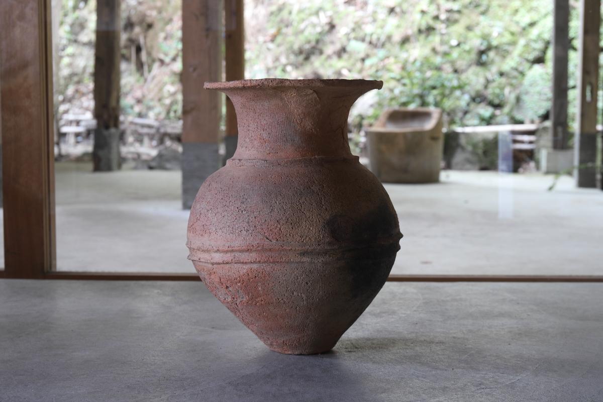 Yayoi Earthenware Deep Bowl/Antique Japanese vase/300 BCE – 250 CE/Wabi-sabi For Sale 2