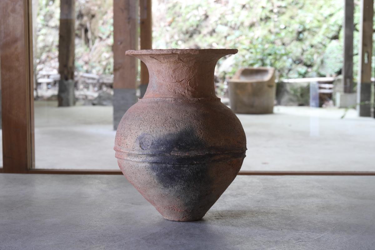 Yayoi Earthenware Deep Bowl/Antique Japanese vase/300 BCE – 250 CE/Wabi-sabi For Sale 3