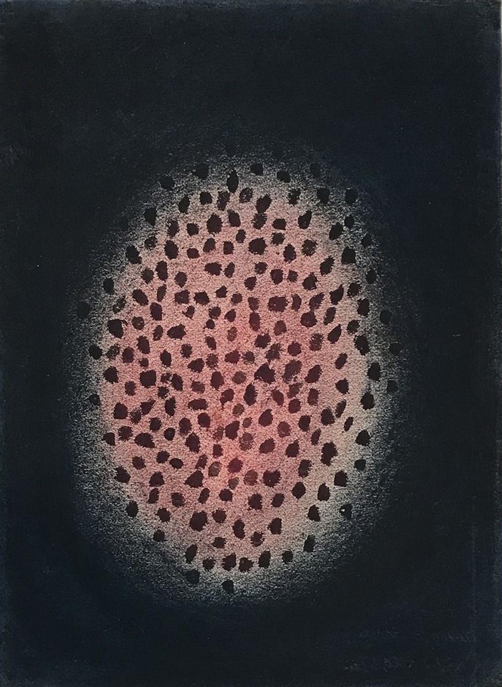 Fire (3) by Yayoi Kusama - Abstract contemporary work on paper