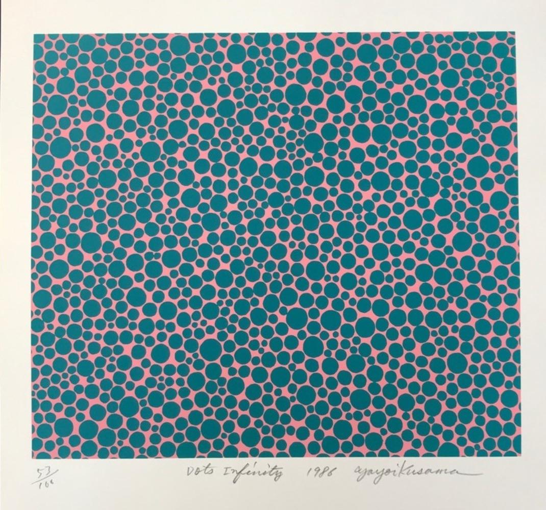 Dot Dot Infinity (1986). Serigrafia. Edizione limitata 53/100 di Yayoi Kusama ABE 94 1