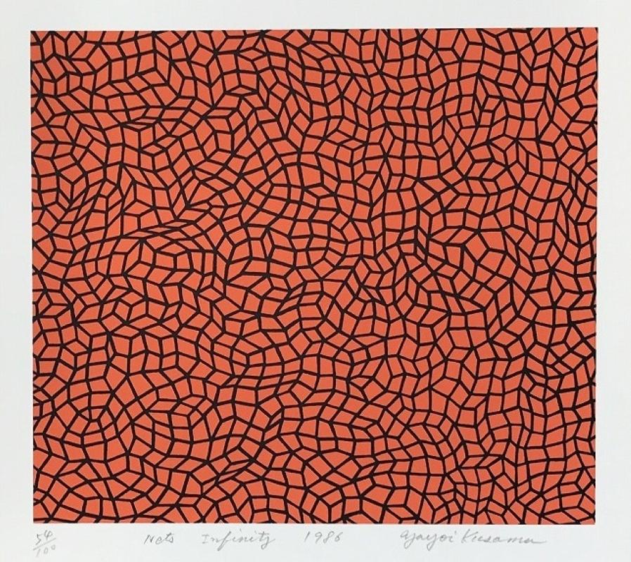 Dots Infinity (1986). Screenprint. Limited Edition 54/100 by Yayoi Kusama ABE 94 For Sale 1