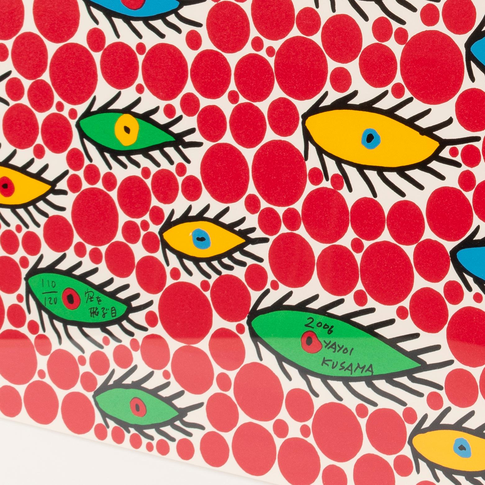 Augen fliegen im Himmel (Zeitgenössisch), Print, von Yayoi Kusama
