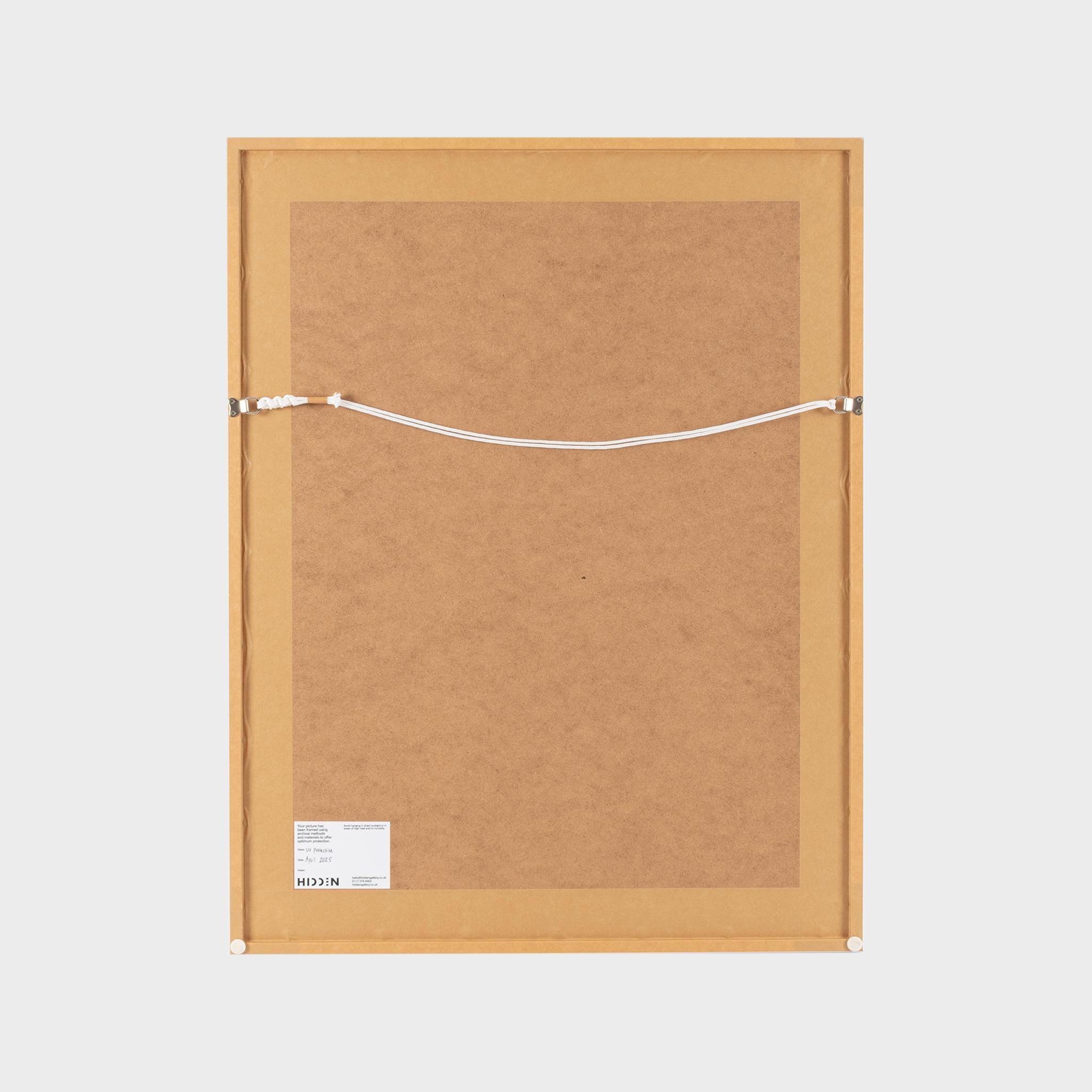 Siebdruck
Ausgabe 110 von 120
76 x 56 cm (29,9 x 22 Zoll)
Rahmen 89,2 x 69,2 x 3,5 cm, 35,1 x 27,2 x 1,4 in
Signiert, betitelt, datiert und nummeriert
Kunstwerk in ausgezeichnetem Zustand in Anbetracht seines Alters. Leichte Wellenbildung im