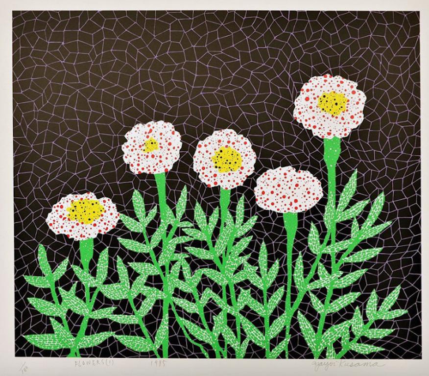 Yayoi Kusama Figurative Print - Flowers (1)