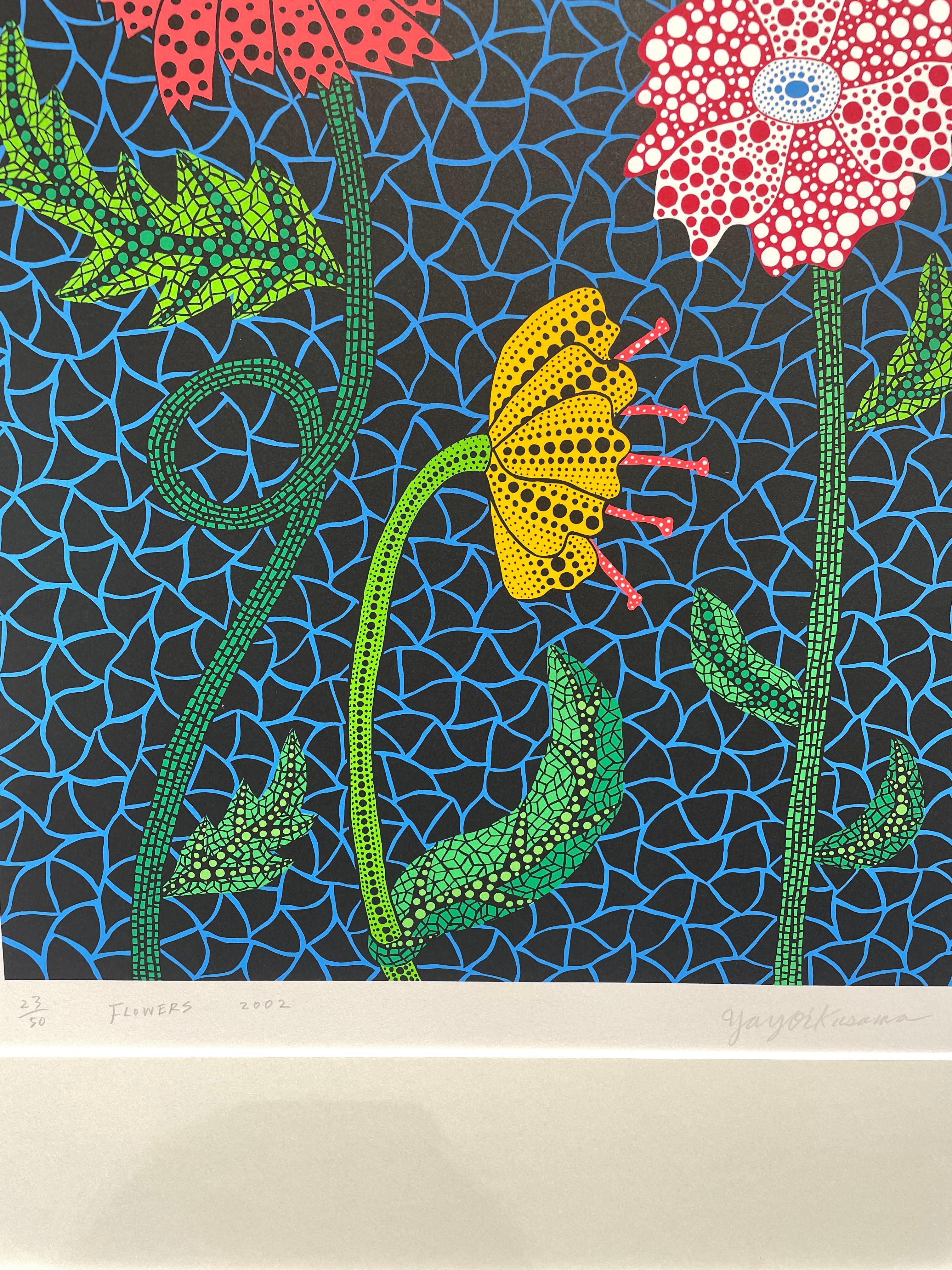 yayoi kusama flowers painting