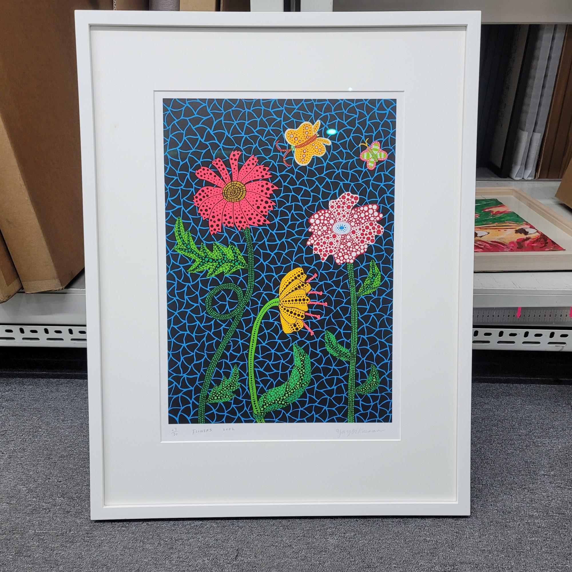 Flowers (2002). Lithograph. Limited Edition of 50 by Yayoi Kusama (ABE 309) 1