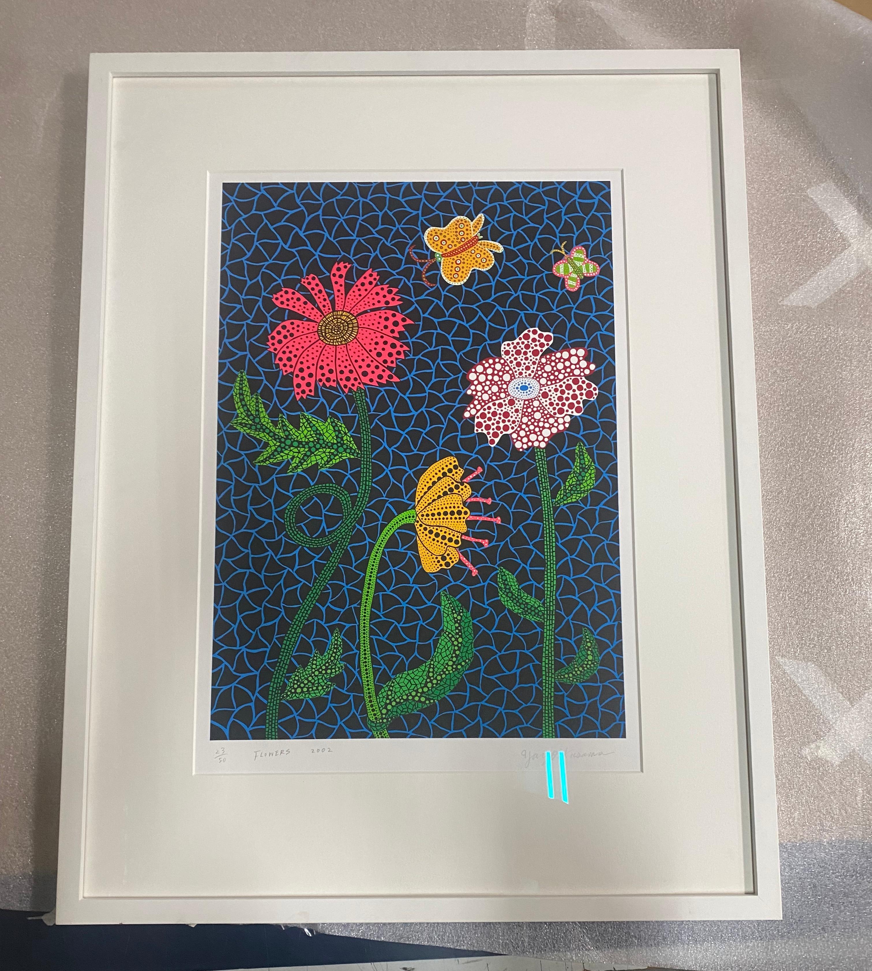 Flowers (2002). Lithograph. Limited Edition of 50 by Yayoi Kusama (ABE 309) 3