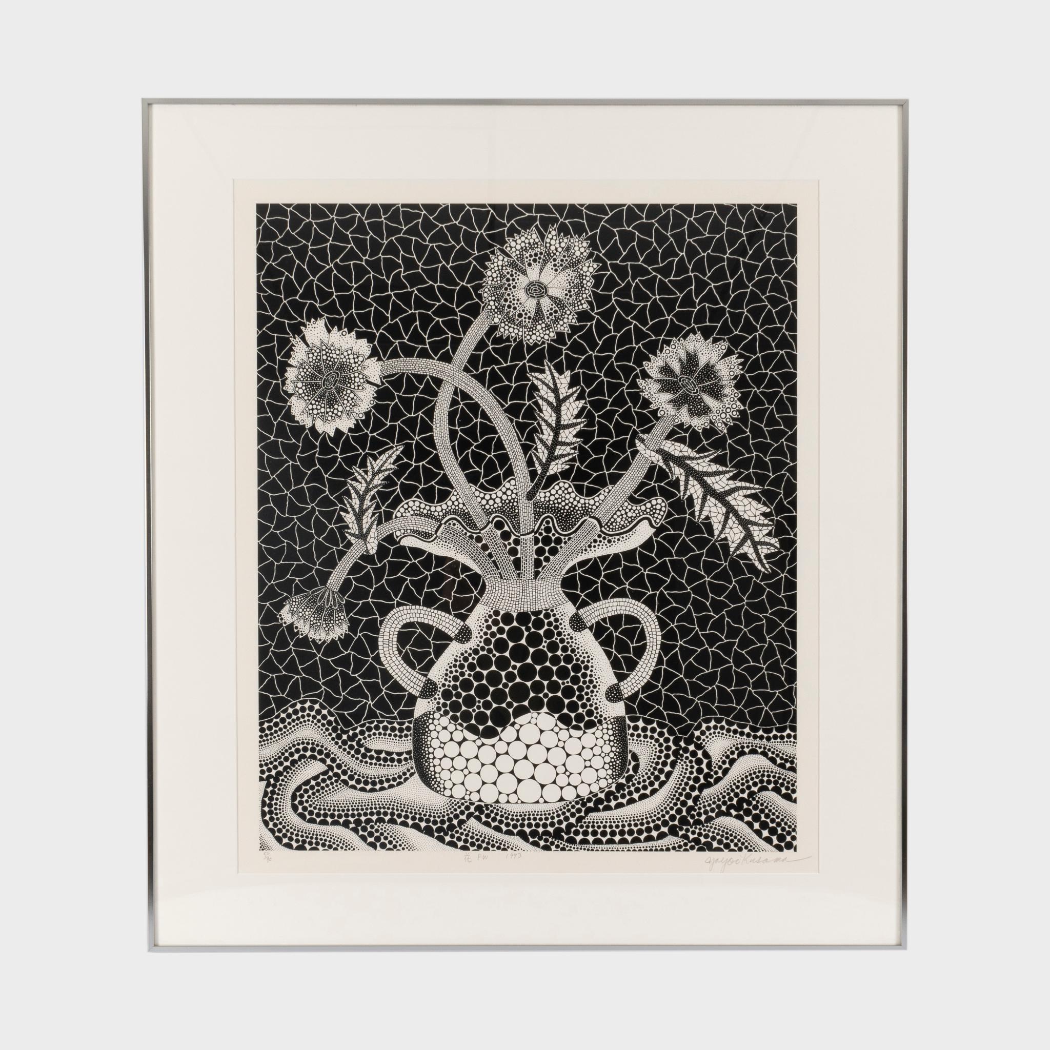 Yayoi Kusama - Flowers FW (Kusama 177) Screen Print, Signed, 20th