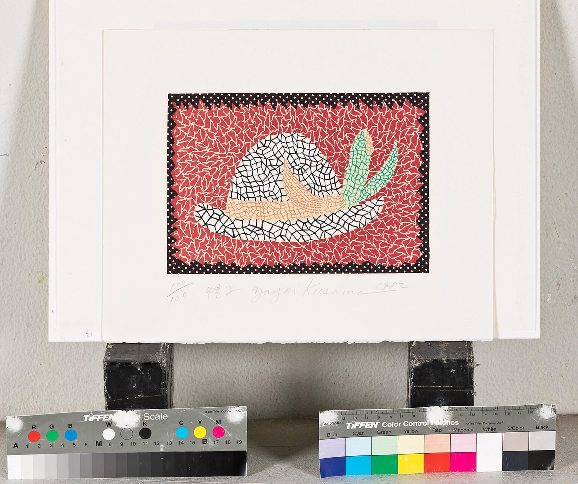 Hat, 1982 original lithograph by Yayoi Kusama, signed and numbered by the artist For Sale 1