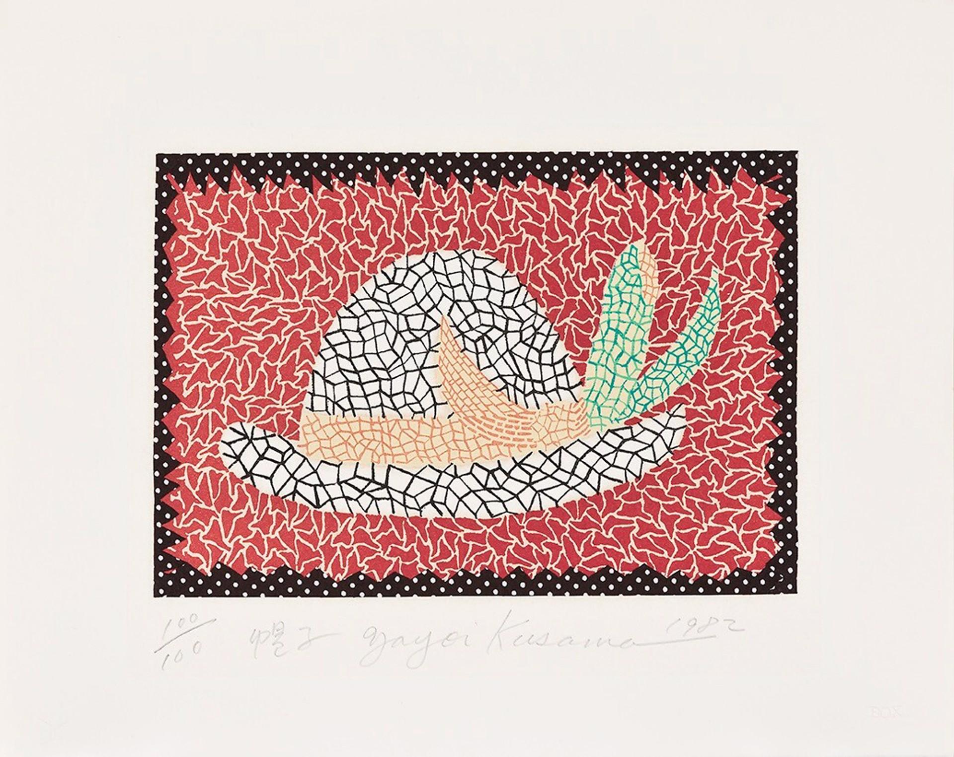 Hat, 1982 original lithograph by Yayoi Kusama, signed and numbered by the artist